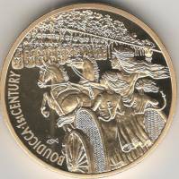 (2004) Монета Восточно-Карибские штаты 2004 год 2 доллара "Боудикка"  Позолота Медь-Никель  PROOF